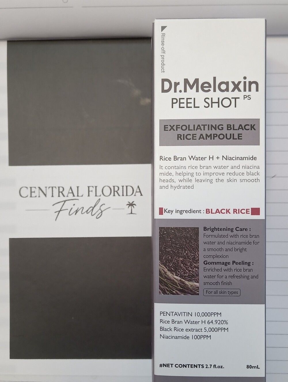 BNIB Dr. Melaxin Peel Shot PS Exfoliating Black Rice Ampoule,